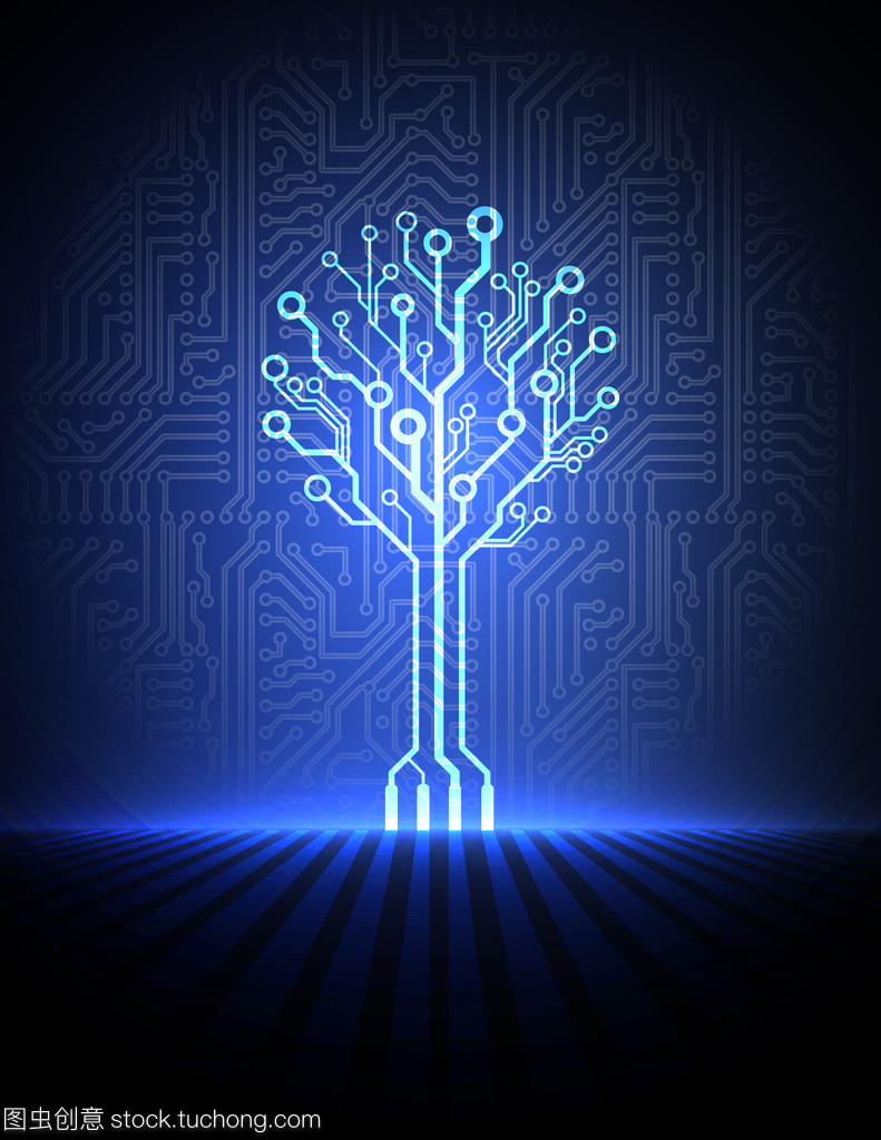 矢量電路板背景與電子目錄樹 驅動通信與自動控制技術研究的新范式