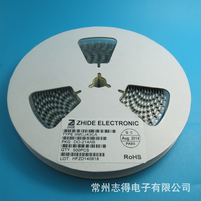 SMCJ43CA瞬態抑制二極管 志得電子原廠現貨，為通信與自動控制系統保駕護航